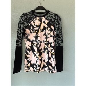 Maaji Grand Bahama Rashguard Swim Long Sleeve Top‎ Womens Size Large